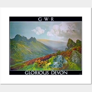 Vintage GWR Glorious Devon Poster Posters and Art